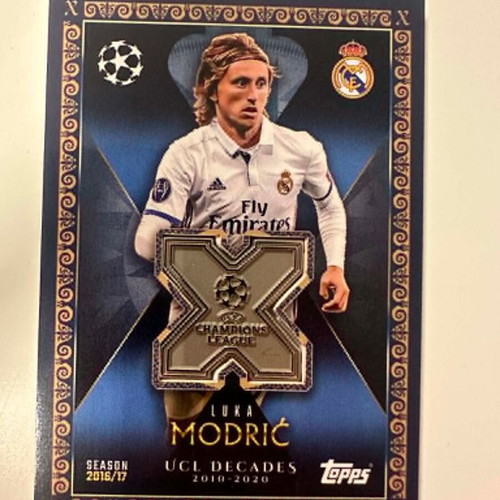 Luka Modrić UCL Decades Relic 2010–2020 Topps Match Attax Extra 2025/26 new