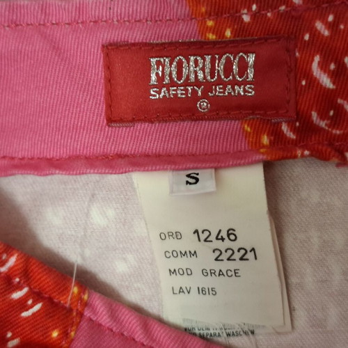 Fiorucci Grace vintage skirt used with strawberry print, made in Italy