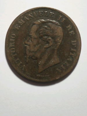 Ιταλία 5 Centesimi 1862 N χάλκινο νόμισμα σαν καινούργιο
