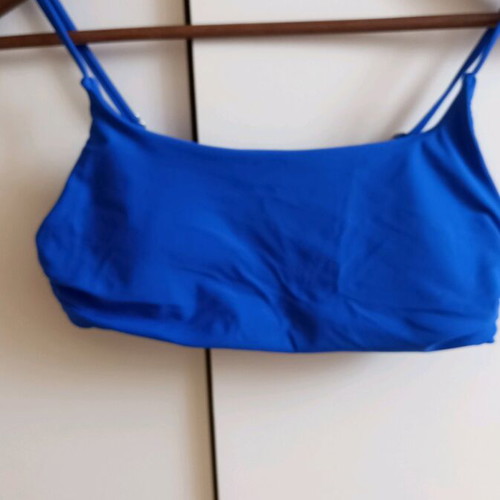 Shein blue bikini top new, size S