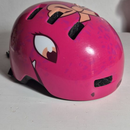 Bell kids helmet pink dinosaur 45-52cm used