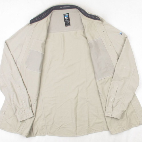 Kuhl men's shirt size M beige short and long sleeve sports hiking