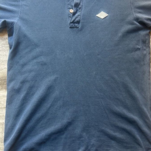 Replay men's medium blue polo-style T-shirt
