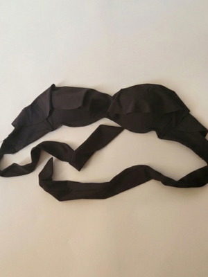 Strapless black swimsuit Oysho like new