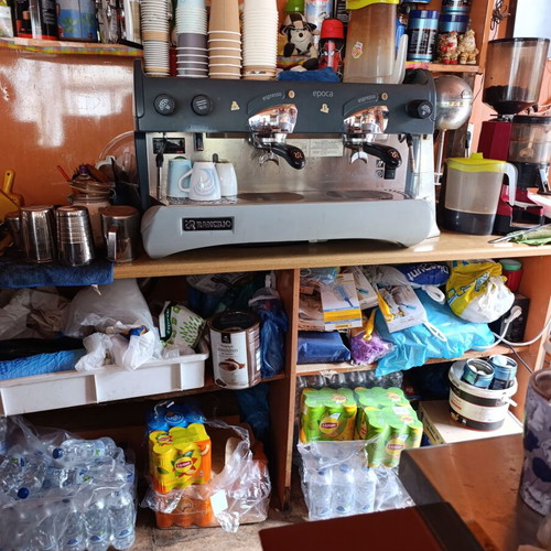 Trailer Cantina Fully Equipped With Coffee Machine And Security System