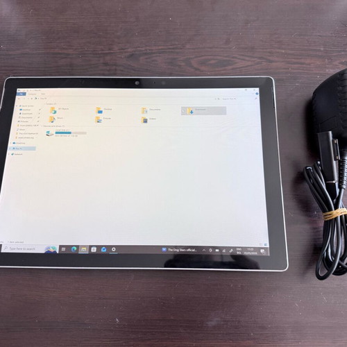 Microsoft Surface Pro 5 tablet used with 128GB storage and 4GB RAM