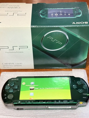 Sony PSP-3000 Spirited Green κονσόλα σαν καινούργιο, πλήρης συσκευασία