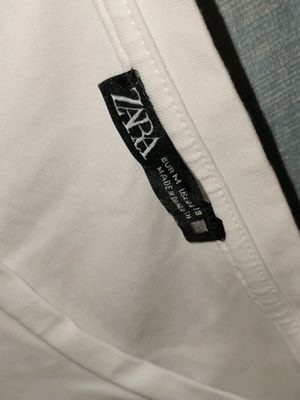 Zara white crop top like new