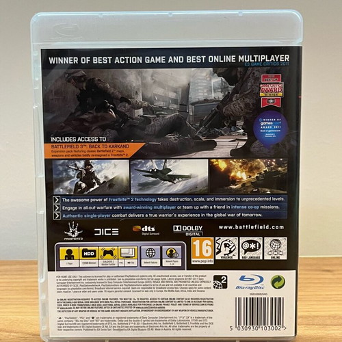Battlefield 3 Limited Edition PS3 game used, action