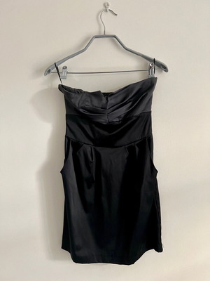 Stradivarius satin dress used, black, size M