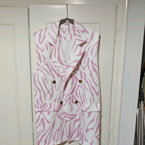 Women's set size 42 unused summer white pink