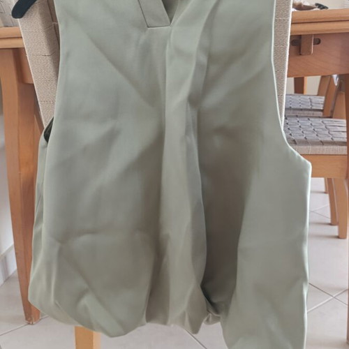 Balloon blouse Zara new, gold, XS, satin
