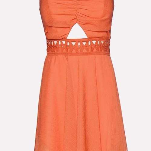 BSB dress new, mini coral with front cutouts