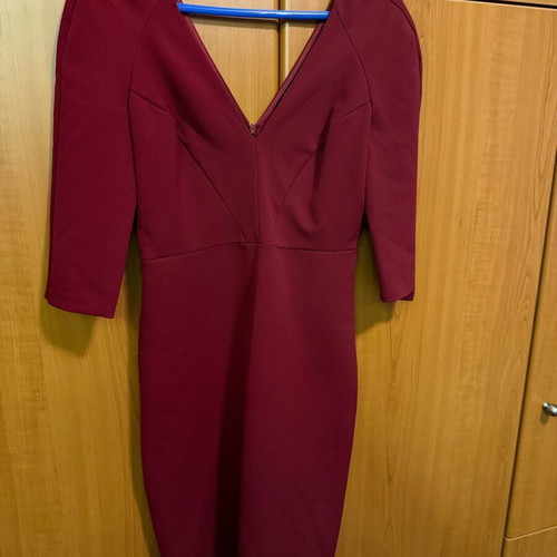 Zara evening dress burgundy like new, size M