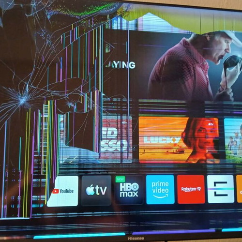 Hisense 40" TV with broken screen