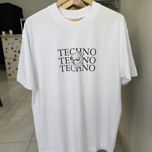 Techno Oversize T-shirt new, 100% cotton, Beta Sigma