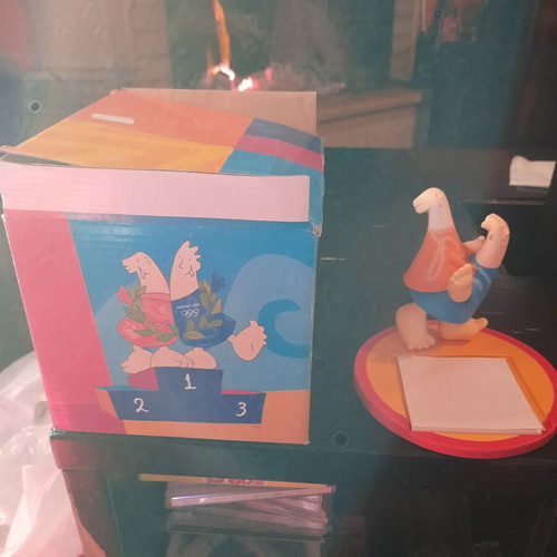 Phoebus and Athena Mascots from Athens 2004 Olympics new, vinyl