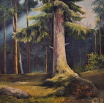 In the Forest Oil Painting on Canvas 40x40, New