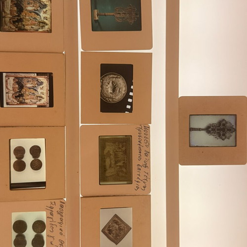 Collectible slides lot 4 with Byzantine and ecclesiastical relics, like new