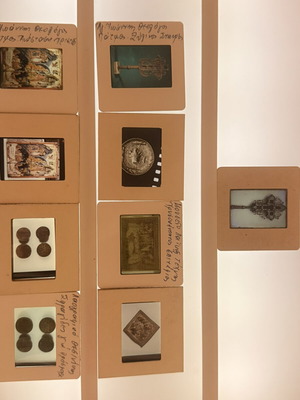 Collectible slides lot 4 with Byzantine and ecclesiastical relics, like new