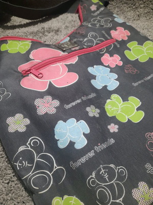 Forever Friends shoulder bag children's like new, gray multicolor