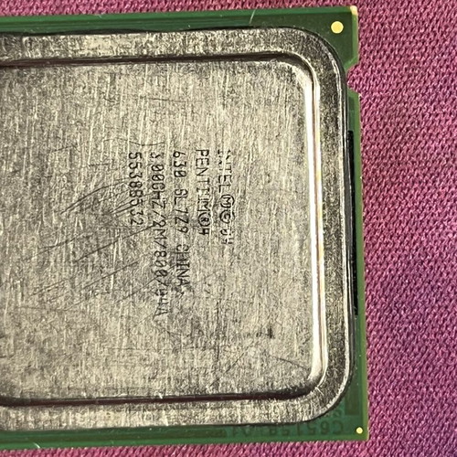 Intel Pentium 4 630 processor used, 3.00GHz