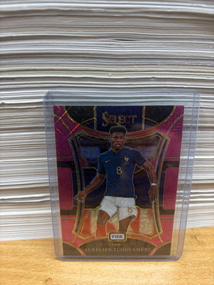 2023-24 Panini Select FIFA Aurelien Tchouameni Pink Mojo Card #181