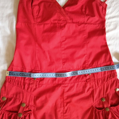 Vintage red halter mini dress Just In size M like new