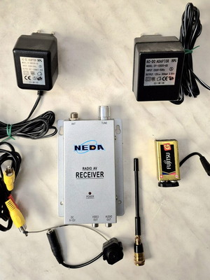 NEDA wireless color camera set like new, functional