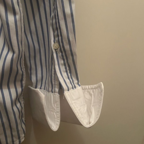 Gant shirt used, white and blue, sizes M and L