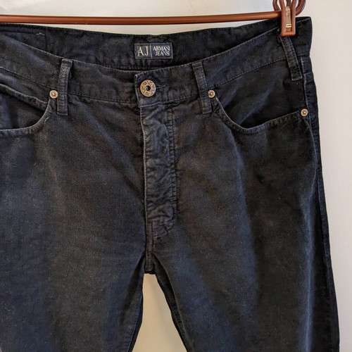 Armani Jeans men's pants used, velour cotton