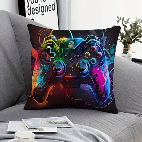 Super-Soft Pillowcase with Game Controller Design new