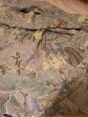 Duvet cover like new, gray blue, 1.50x2.30