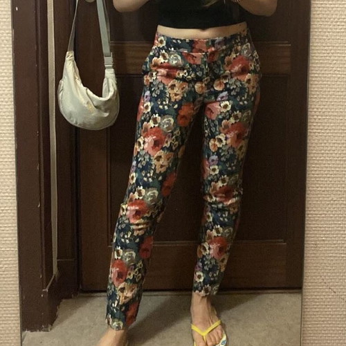 Floral pants Sézane new, size XS, colorful