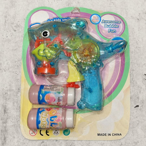 Dolphin-shaped bubble gun toy for kids