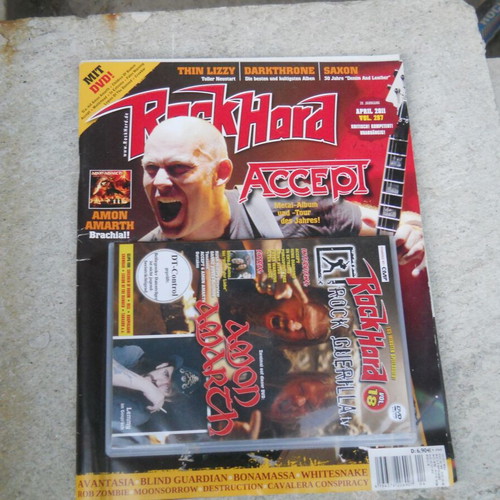 German Rock Hard Magazine Vol. 207 April 2011 with DVD and Posters used