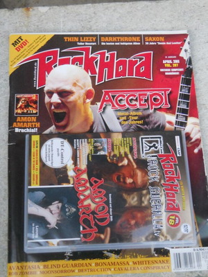 German Rock Hard Magazine Vol. 207 April 2011 with DVD and Posters used