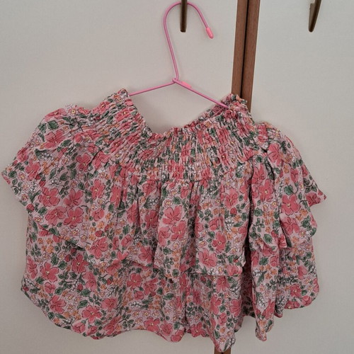 Girls skirt size 6-8 years like new, pink multicolor H&M