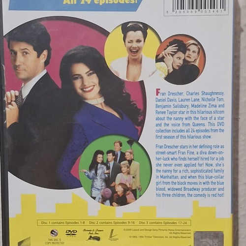 The Nanny DVD set, complete seasons 1, 2 & 3, comedy series
