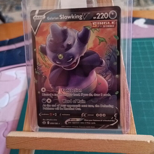 Κάρτα Galarian Slowking V από το σετ Chilling Reign, καινούργια