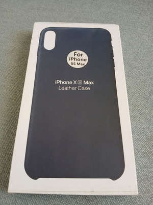 Apple iPhone XS Max Leather Case, Midnight Blue