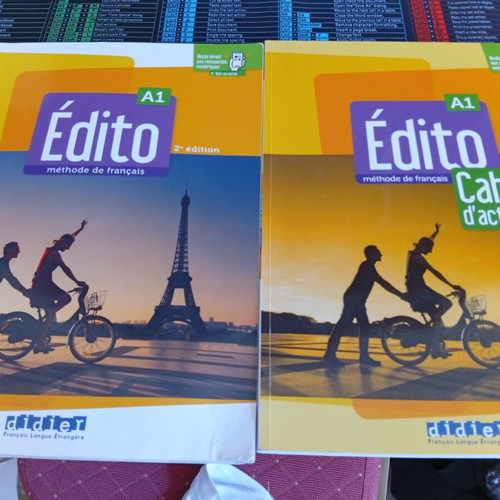 Édito A1 French language learning books and exercise notebooks