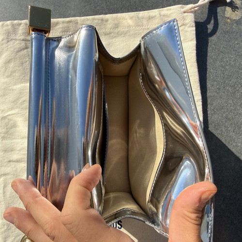 Jacquemus limited edition silver crossbody bag