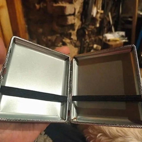 Δερμάτινη θήκη τσιγάρων PU Slim Flip Top καινούργια, αντιανεμική