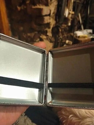 Δερμάτινη θήκη τσιγάρων PU Slim Flip Top καινούργια, αντιανεμική