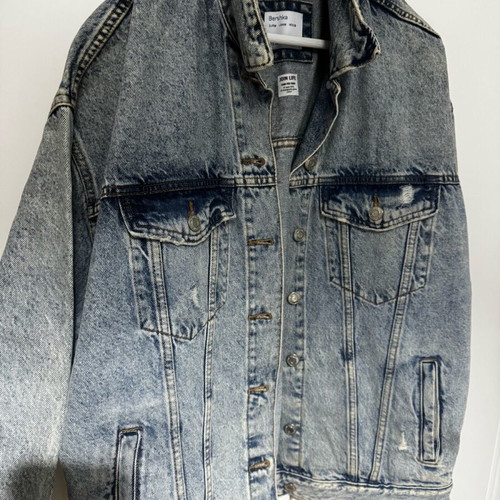 Bershka denim jacket like new, blue, size M