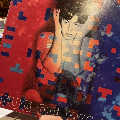 Paul McCartney Tug Of War LP used, 1982 classic rock album
