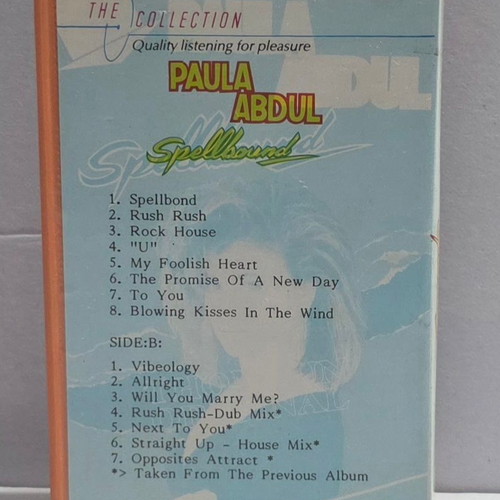 Paula Abdul Spellbound cassette tape used, pop