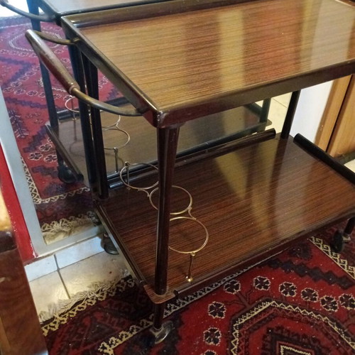 Vintage mobile bar used, rare piece from the 80s
