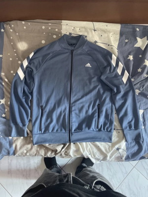 Adidas jacket used, blue, size S